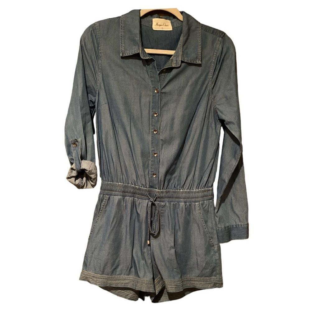 Morgan Claire Lightweight Romper Long Sleeves Size Small Junper